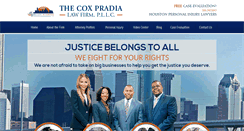 Desktop Screenshot of coxpradialaw.com